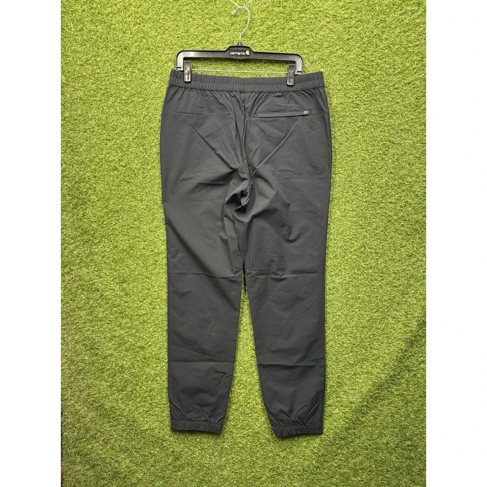 Banana Republic Motion Tech Hybrid Pants Mens 34 Tapered Leg Black NWT